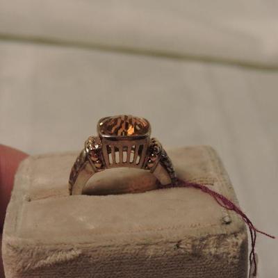 Sterling Silver and 14k Gold with Citrine Ring