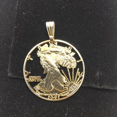 Lot 124 - Two Coin Pendants