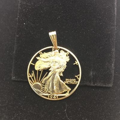 Lot 124 - Two Coin Pendants