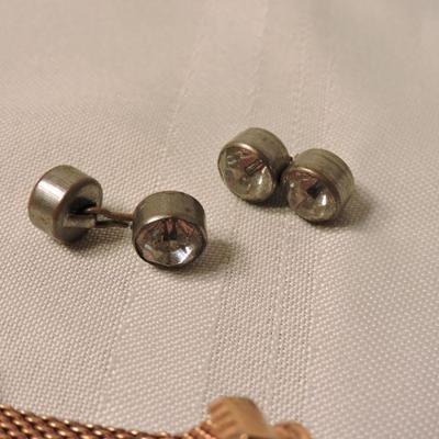 Collection of Vintage Pins and Cuff Links