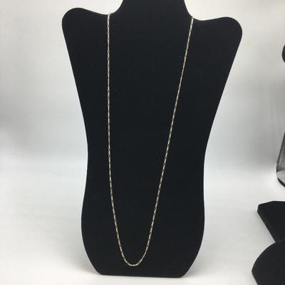 Lot 125 - Trio of Sterling Silver Necklaces 