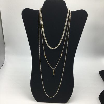 Lot 125 - Trio of Sterling Silver Necklaces 