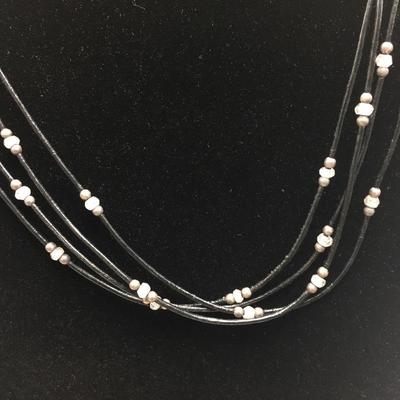 Lot 126 - Silpada Leather & Sterling Silver Necklaces 