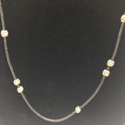 Lot 126 - Silpada Leather & Sterling Silver Necklaces 