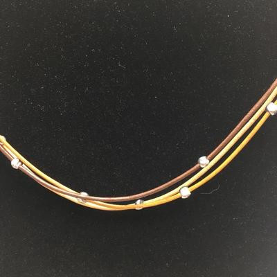 Lot 126 - Silpada Leather & Sterling Silver Necklaces 