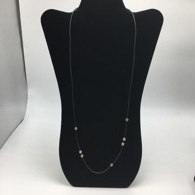 Lot 126 - Silpada Leather & Sterling Silver Necklaces 