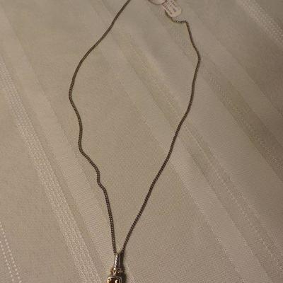 Sterling Silver and 14k Gold with Citrine Necklace