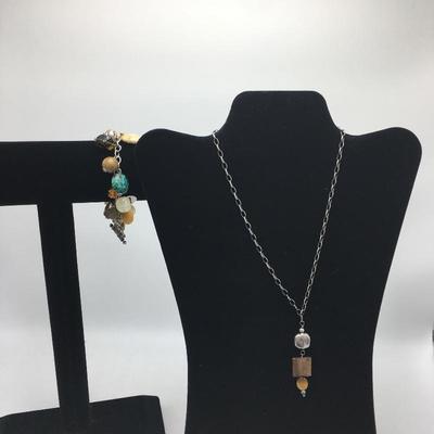 Lot 128 - Silpada Necklace and Bracelet 