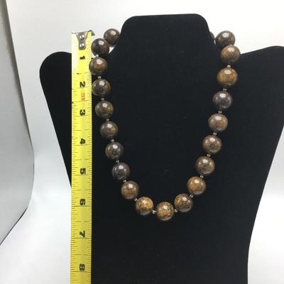 Lot 132 - Silpada Bronzite and Coral Necklaces 