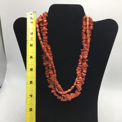 Lot 132 - Silpada Bronzite and Coral Necklaces 