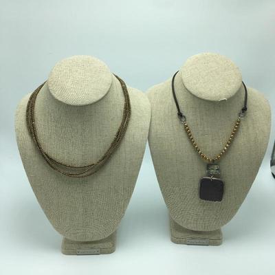 Lot 135 - Two Bronze Necklaces 