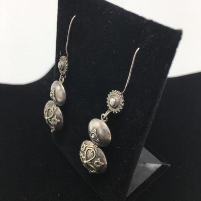 Lot 138 - Trio of Earrings & Ring