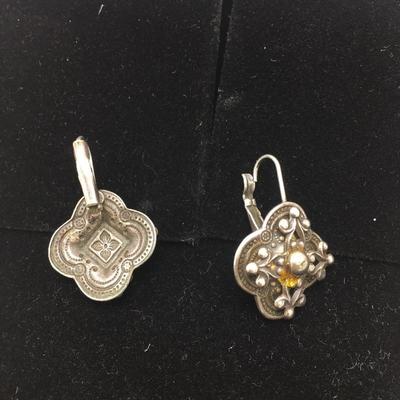 Lot 138 - Trio of Earrings & Ring