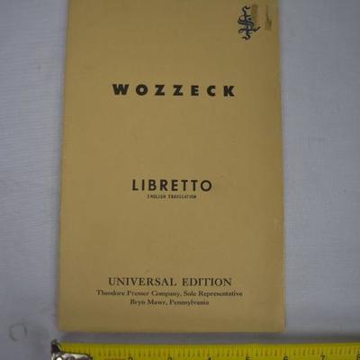 5 Opera Libretto Booklets. Italian Singing & Opera Lyrics