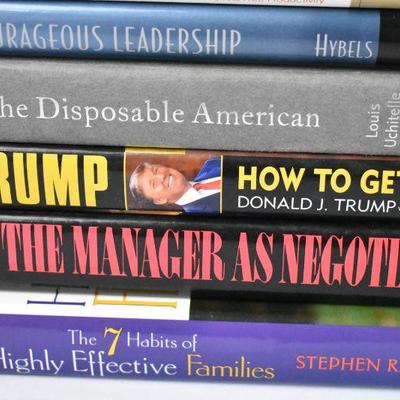 7 Hardcover Books: Management/Leadership/Business