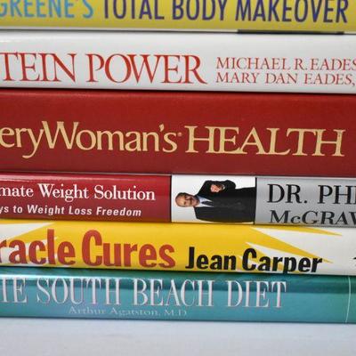 8 Hardcover Books: Health: Devotions for Dieters -to- The South Beach Diet