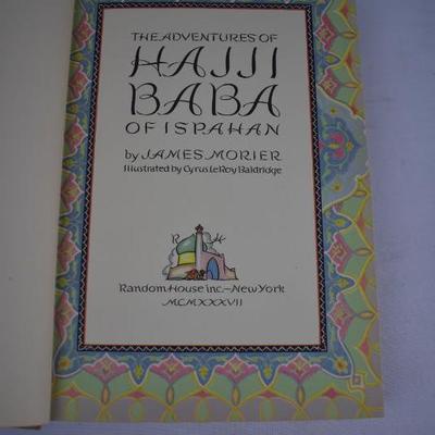 Vintage 1937 Hardcover Book Hajji Baba of Ispahan by James Morier