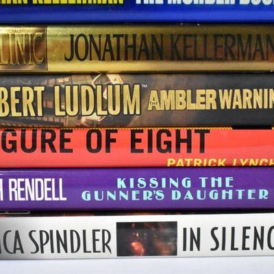 12 Hardcover Murder/Mystery Books, Authors Deutermann -to- Spindler