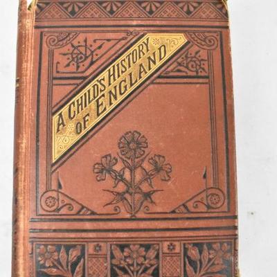 Antique Hardcover - Dickens - Embossed Cover & Damaged Spine