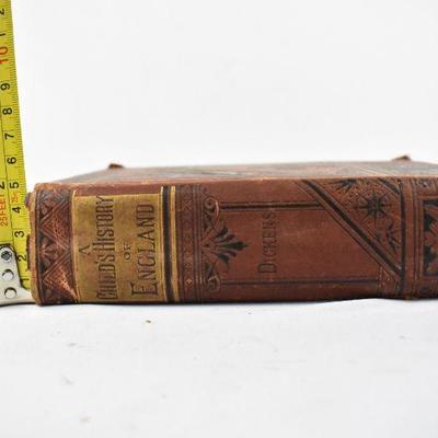 Antique Hardcover - Dickens - Embossed Cover & Damaged Spine