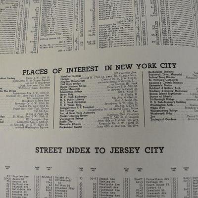 Vintage 1954 Atlas of Metropolitan New York