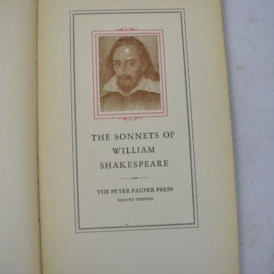 3 Vintage Poetry Hardcover Books: John Donne, Shakespeare & Cyrano de Bergerac