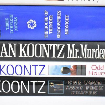 8 Hardcover Books by Dean Koontz: Bad Place -to- One Door Away from Heaven