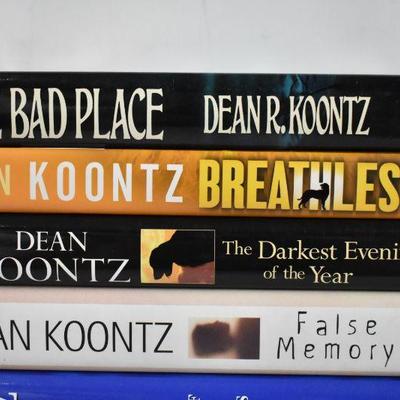 8 Hardcover Books by Dean Koontz: Bad Place -to- One Door Away from Heaven