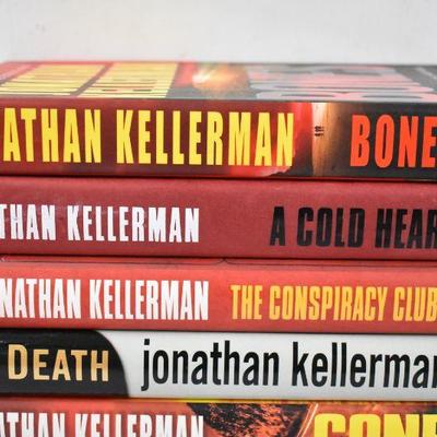 8 Hardcover Books by Jonathan Kellerman: Bones -to- Self-Defense