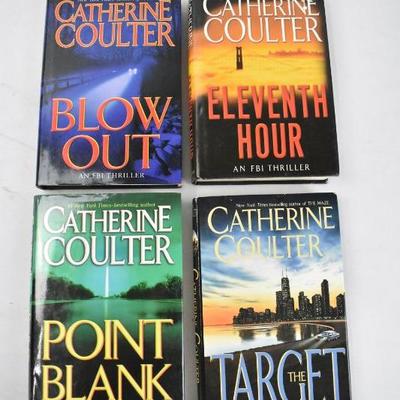 4 Hardcover Books by Catherine Coulter: Blow Out -to- The Target