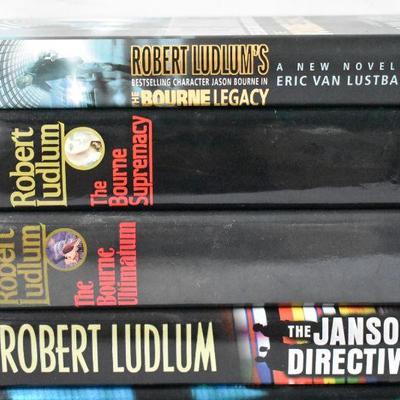7 Hardcover Books by Robert Ludlum: Bourne Legacy -to- Tristan Betrayal