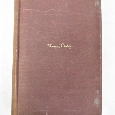Antique 1881 Hardcover Book Reminiscences by Thomas Carlyle