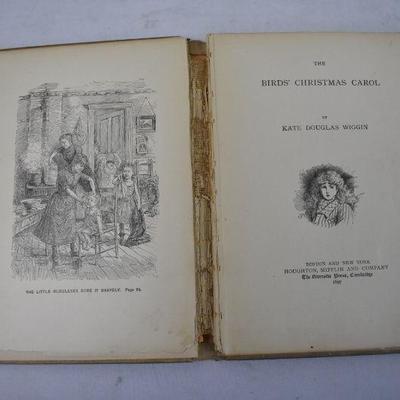 Antique 1897 Hardcover The Birds' Christmas Carol -  Fragile