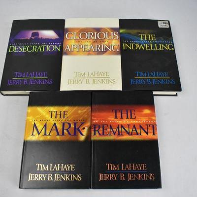 5 Hardcover Books by LaHaye & Jenkins: Desecration -to- Remnant