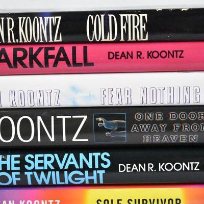 9 Hardcover Books by Dean Koontz: Cold Fire -to- Your Heart Belongs to Me