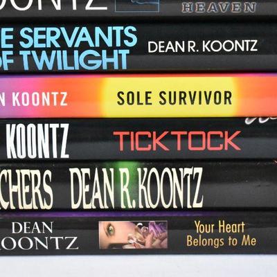 9 Hardcover Books by Dean Koontz: Cold Fire -to- Your Heart Belongs to Me