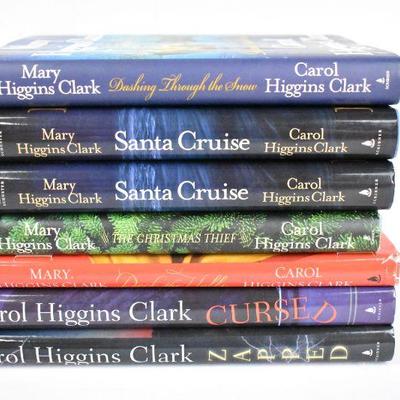 7 Hardcover Books by Carol Higgins Clark: Dashing Through the Snow -to- Zapped