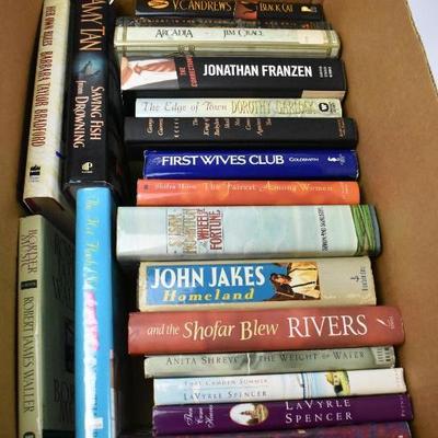 19 Hardcover Fiction Books by Authors Andrews -to- Waller