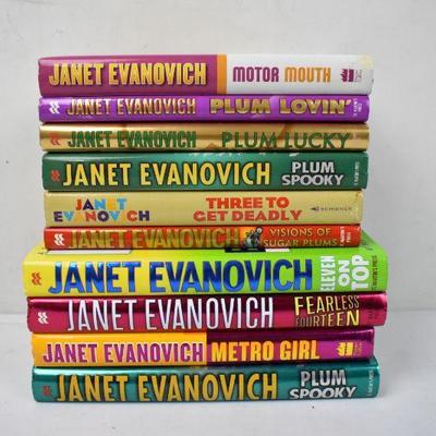 10 Hardcover Books by Janet Evanovich: Motor Mouth -to- Plum Spooky