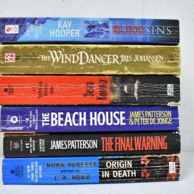 12 Paperback Books Murder/Mystery, Authors Connely -to- Robb