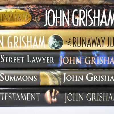 9 Hardcover Books by John Grisham: Appeal -to- Testament