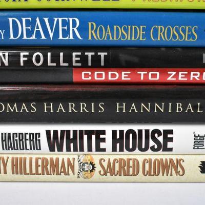 9 Hardcover Books Murder/Mystery Authors Anscombe -to- Hillerman