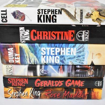 7 Hardcover Books by Stephen King: Cell -to- Rose Madder