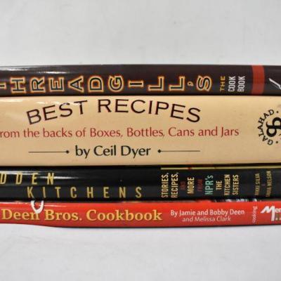 4 Hardcover Cookbooks: Threadgill's -to- The Deen Bros