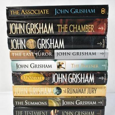 9 Hardcover Books by John Grisham: Associate -to- Testament