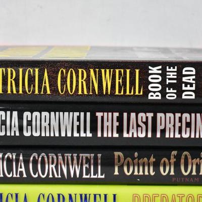 6 Hardcover Books by Patricia Cornwell: Book of the Dead -to- Unnatural Exposure