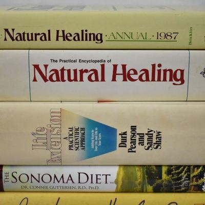 7 Hardcover Books: Diet & Health: Natural Healing -to- South Beach Diet