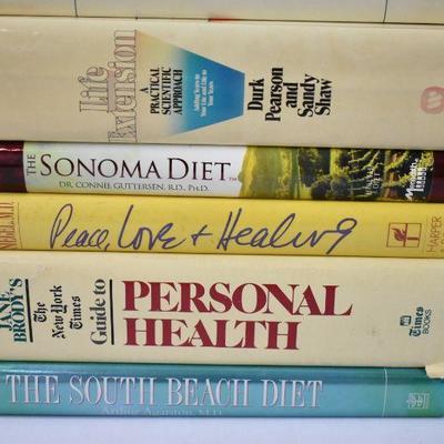 7 Hardcover Books: Diet & Health: Natural Healing -to- South Beach Diet