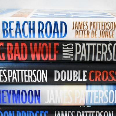 8 Hardcover Books by James Patterson: Beach Road -to- Step on a Crack