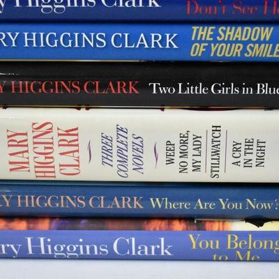 7 Hardcover Mary Higgins Clark: On the Street Where You Live to You Belong to Me